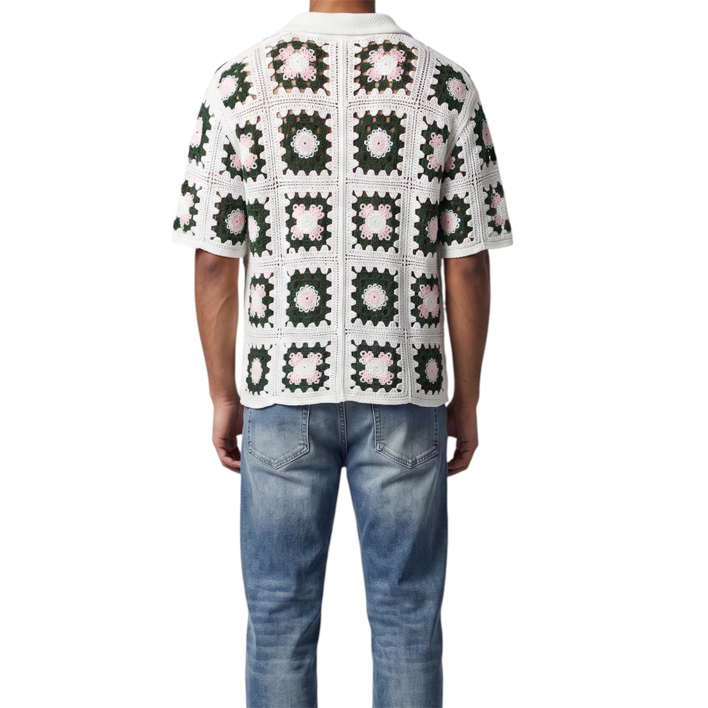 Granny Square Crochet Shirt