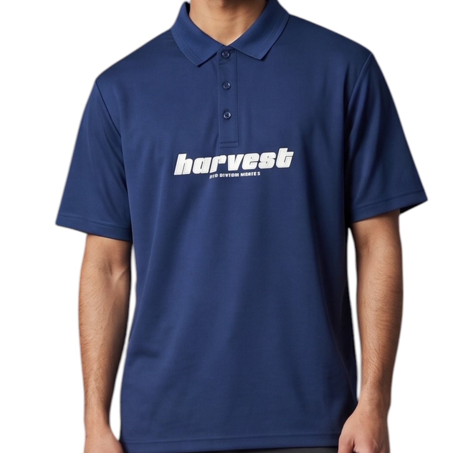 Harvest Season- Blue Polo Shirt