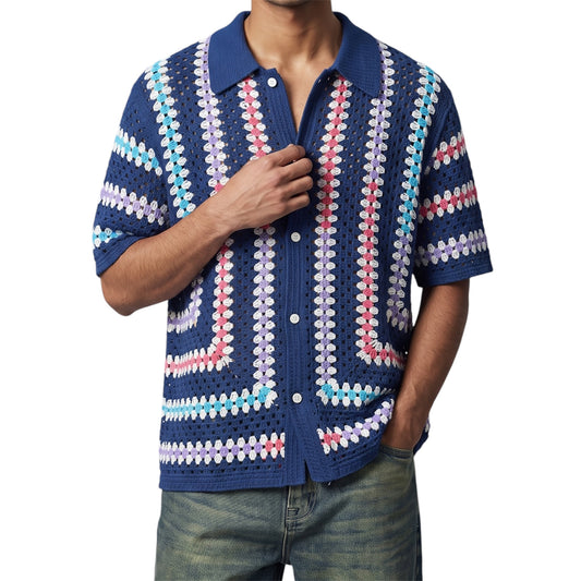 Sea Breeze Crochet Shirt
