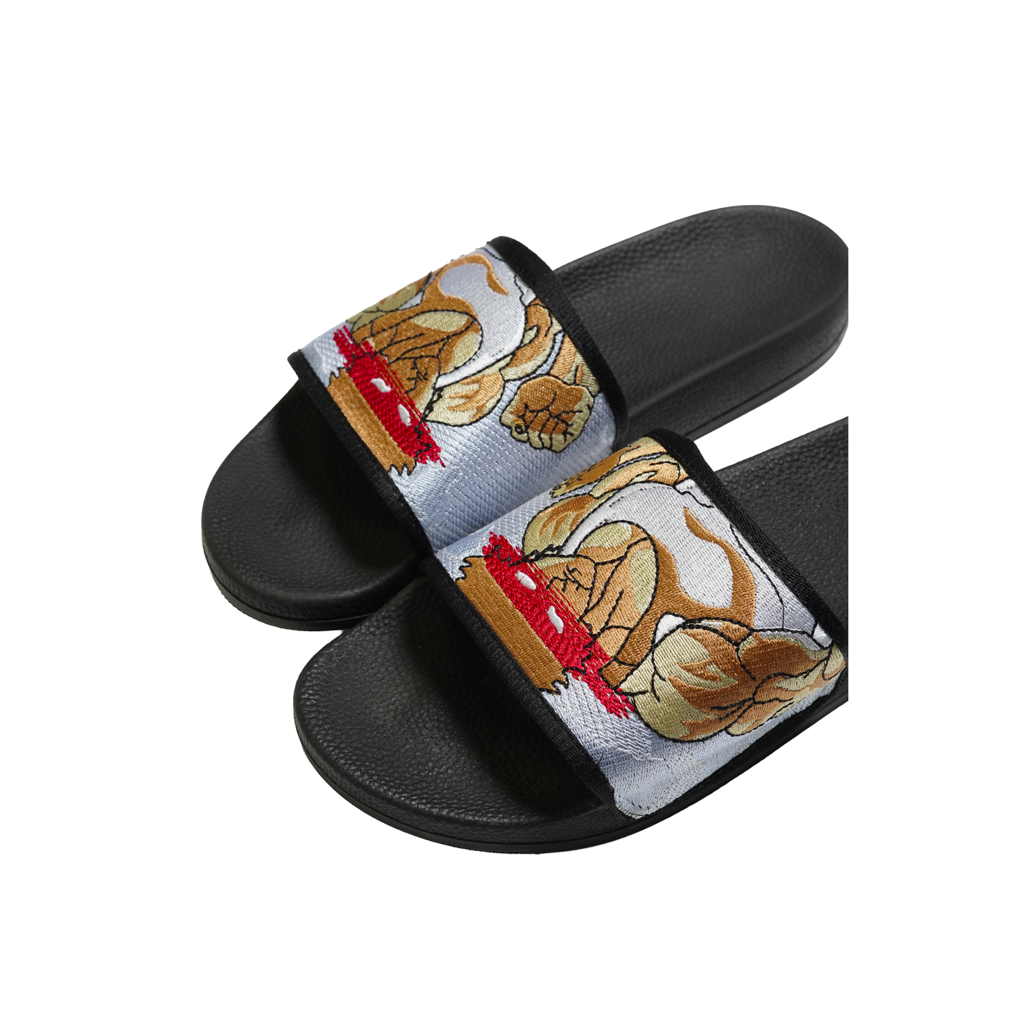 Baki Embroidered Slides