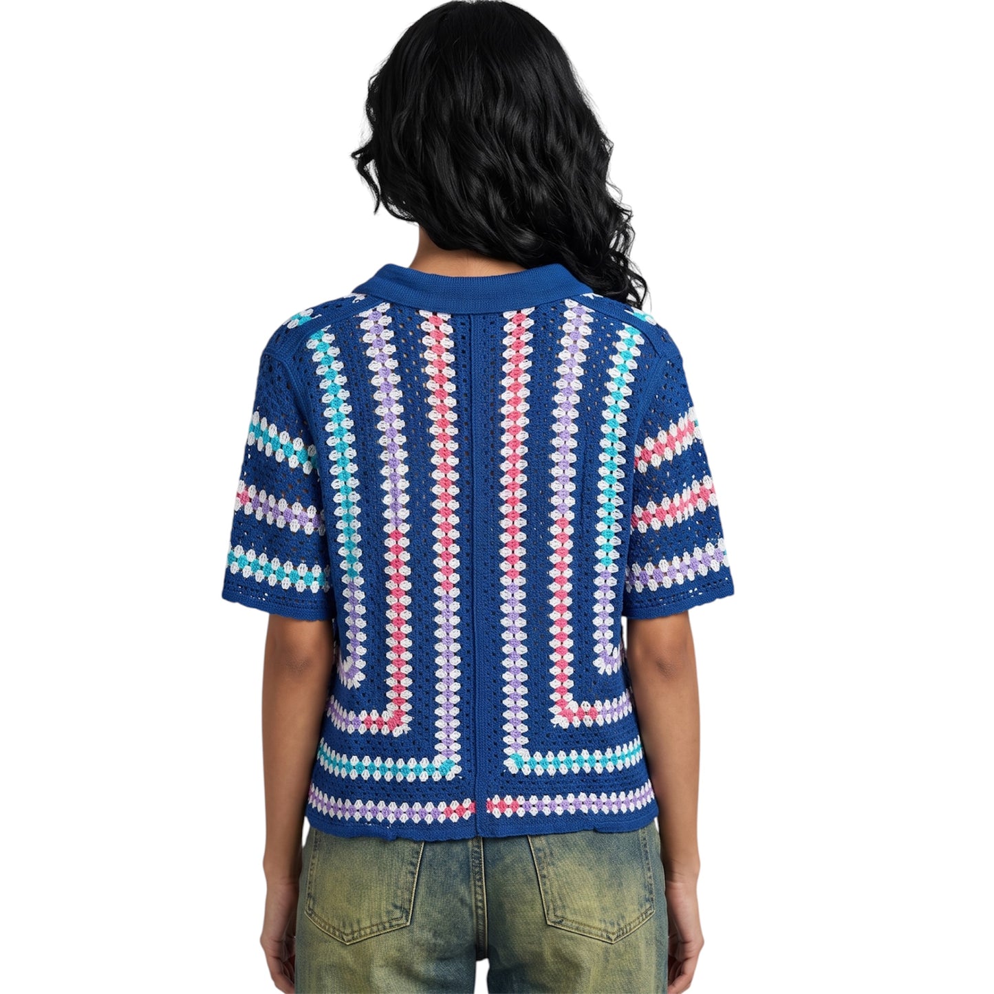 Sea Breeze Crochet Shirt