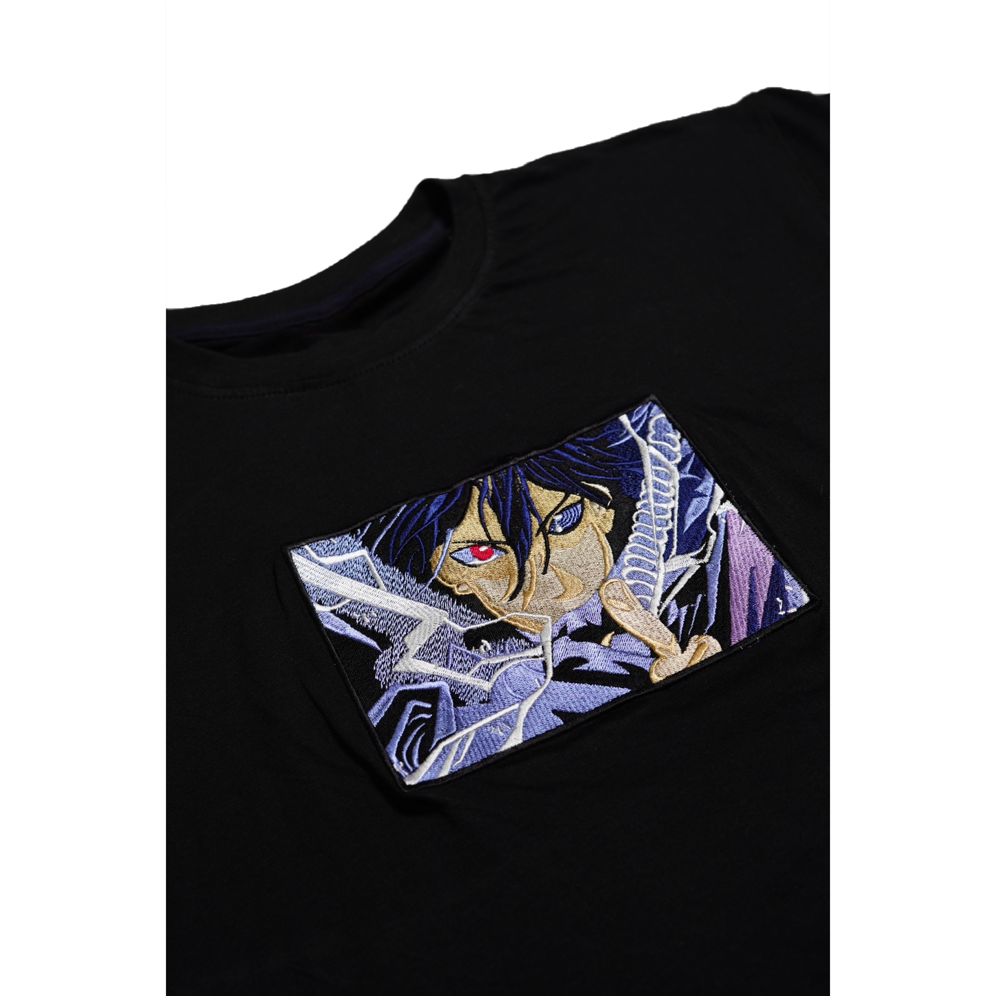 Embroidered Sasuke Uchiha Anime t-shirt