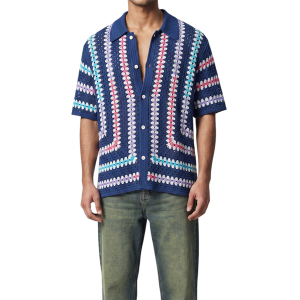 Sea Breeze Crochet Shirt