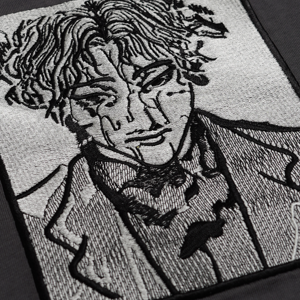 Embroidered Johan Liebert Anime t-shirt