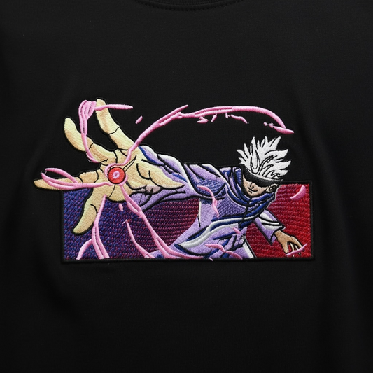 Embroidered Gojo Satoru Anime t-shirt