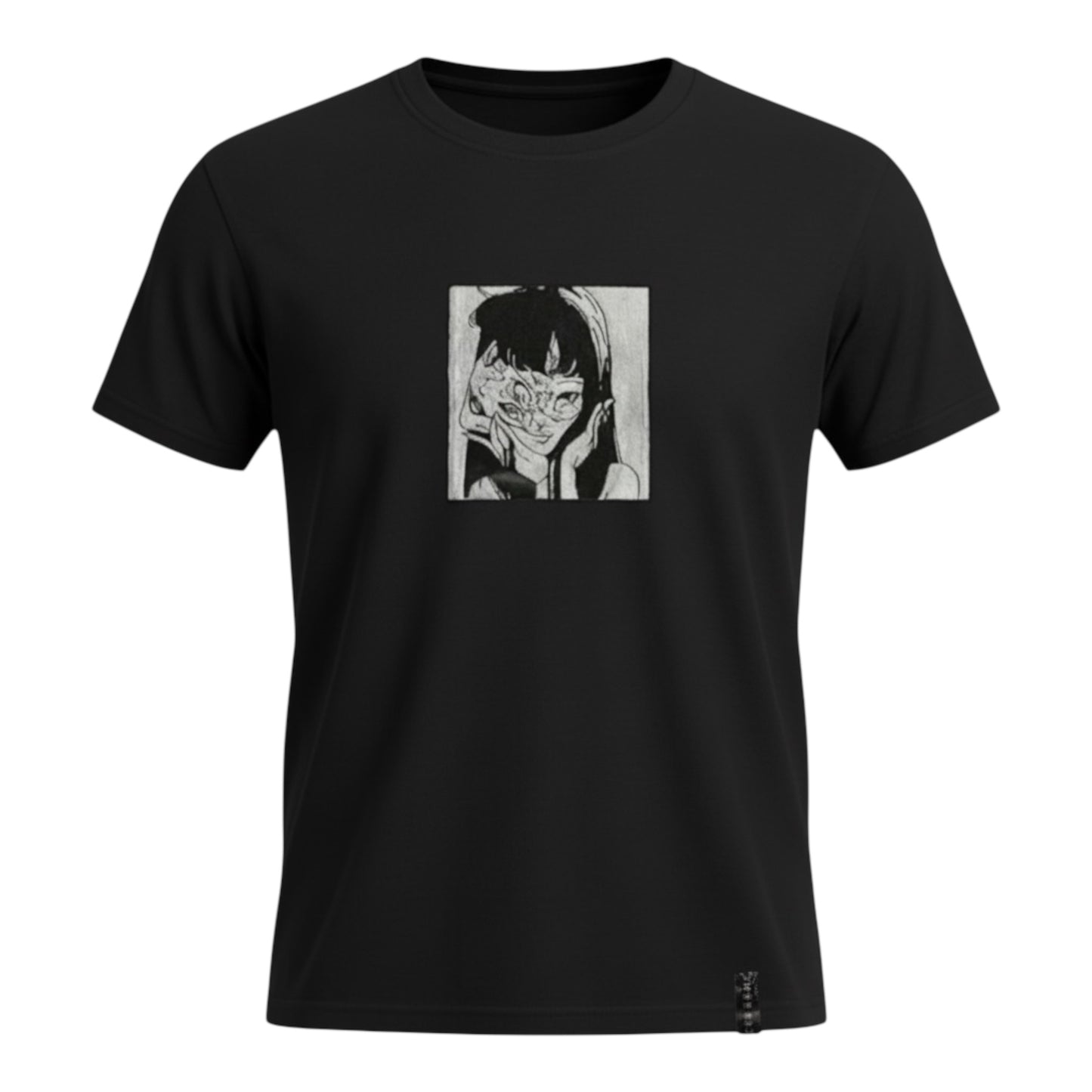 Embroidered Junji Ito Maniac Anime Black t-shirt