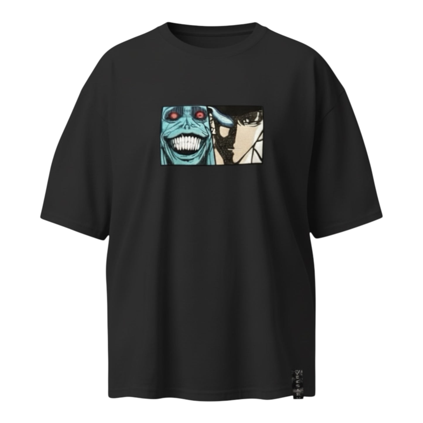Embroidered Solo Leveling Anime Black t-shirt