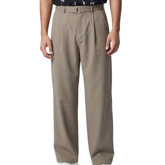 Belted Wide-Leg Pants Baggy