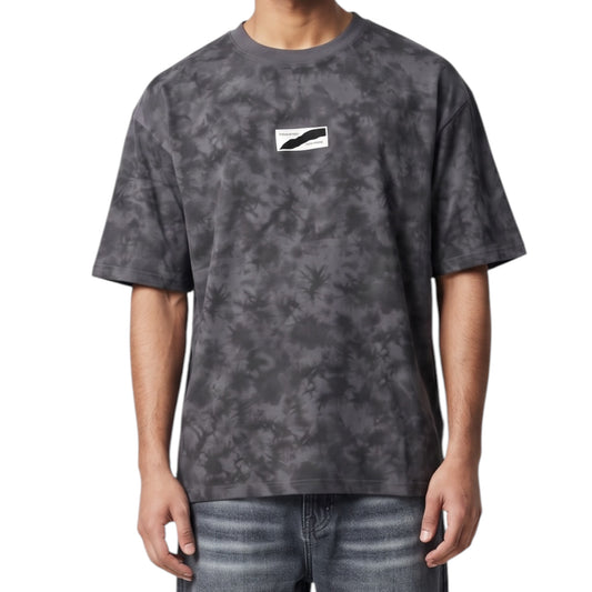 Dark Tie-Dye Boxy Oversized T-Shirt