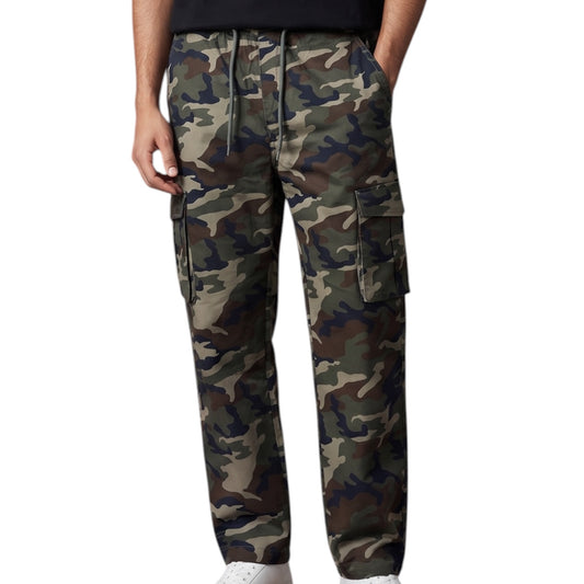 Baggy Drawstring Camouflage -Cargo Pants