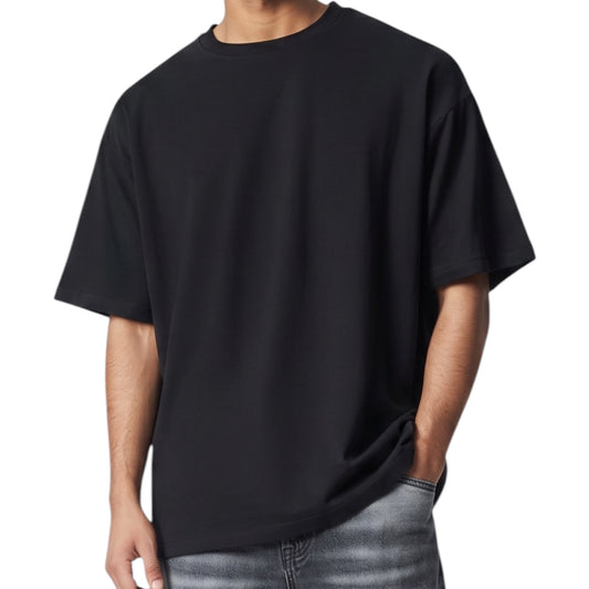 Simple Black Oversized Boxy- T Shirt