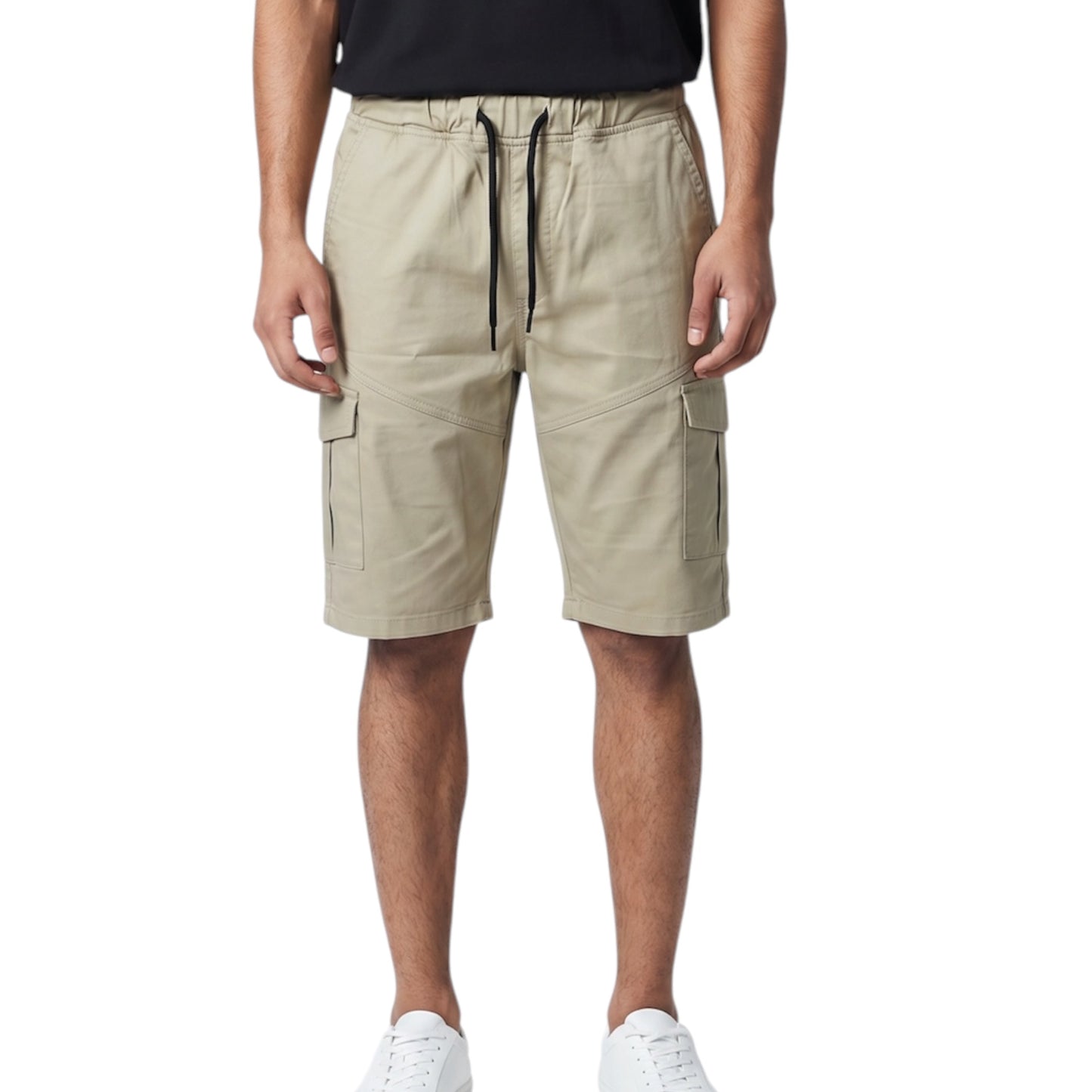 Khaki Cargo- Shorts