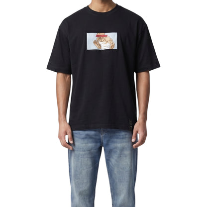 Embroidered Baki Anime Black t-shirt