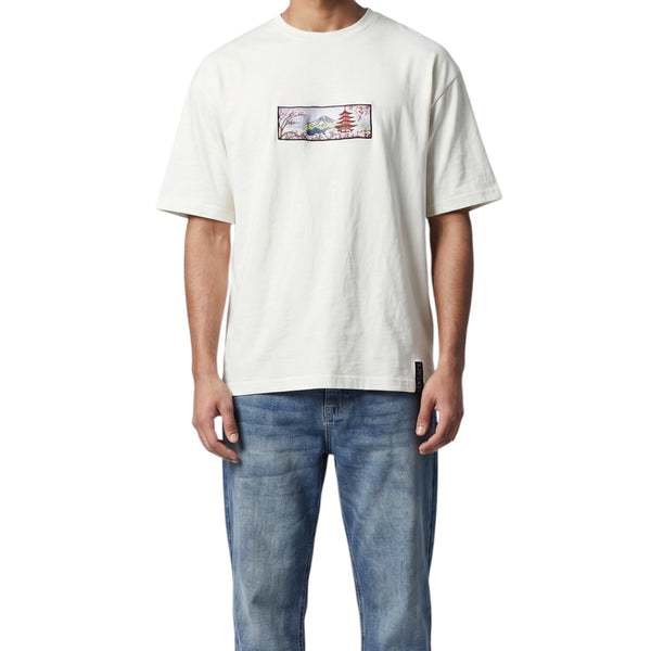 Embroidered Japanese Blossom Anime t-shirt