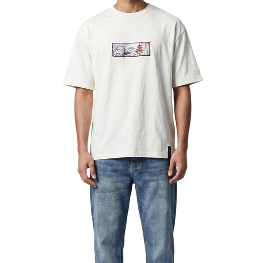 Embroidered Japanese Blossom Anime t-shirt