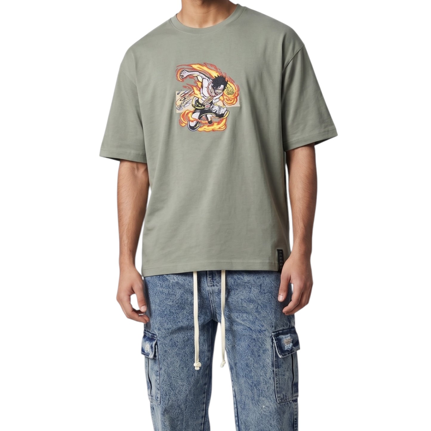 Embroidered One Piece Anime t-shirt