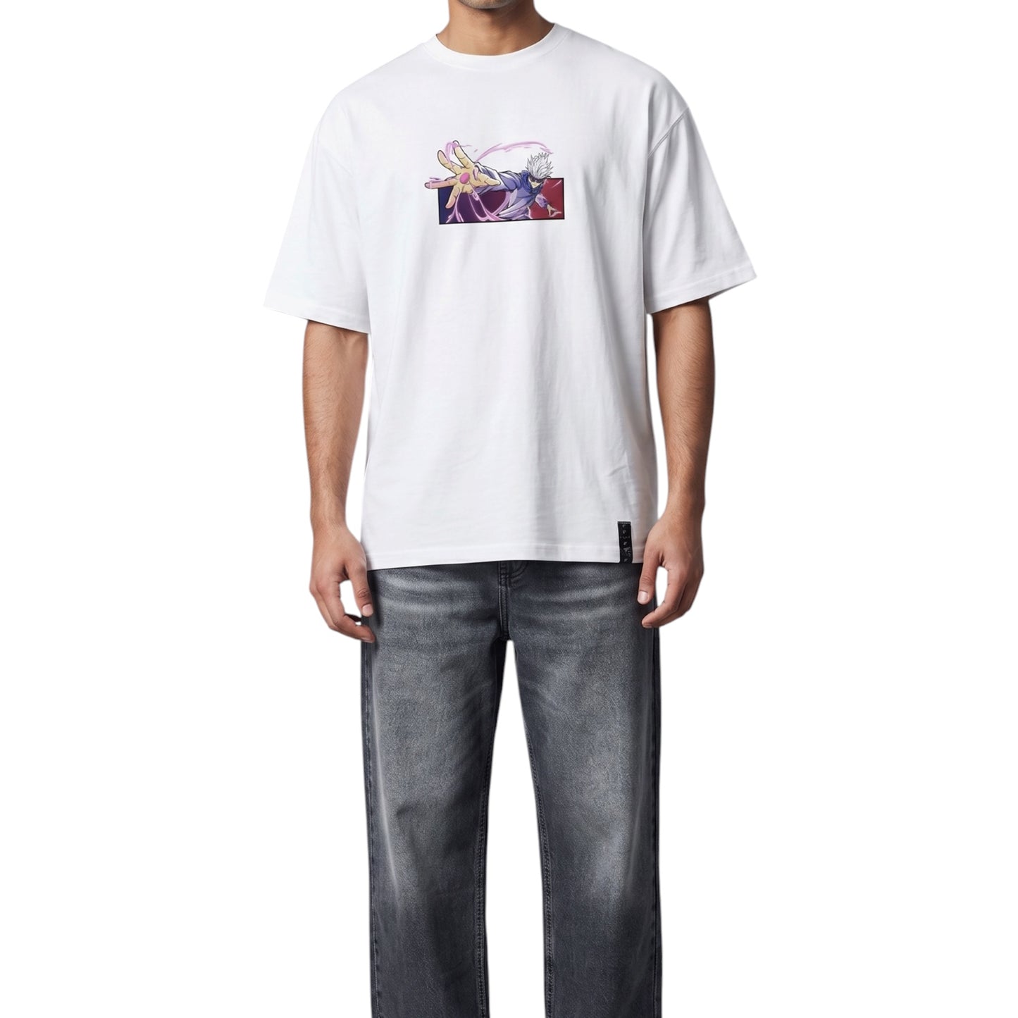 Embroidered Gojo Satoru Anime t-shirt