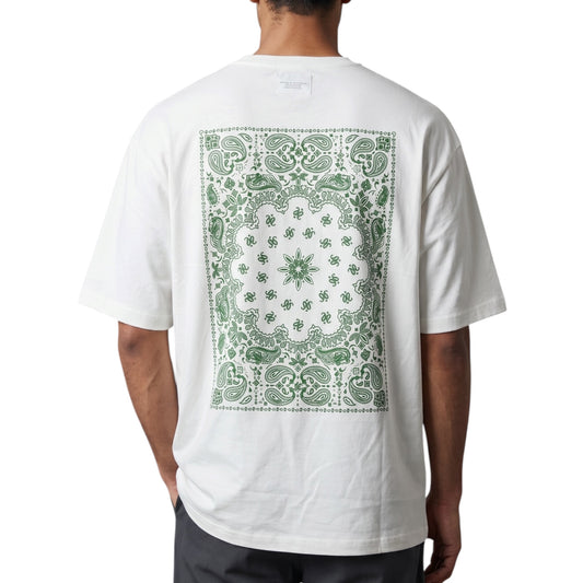 Green Bandana Graphic White -T shirt