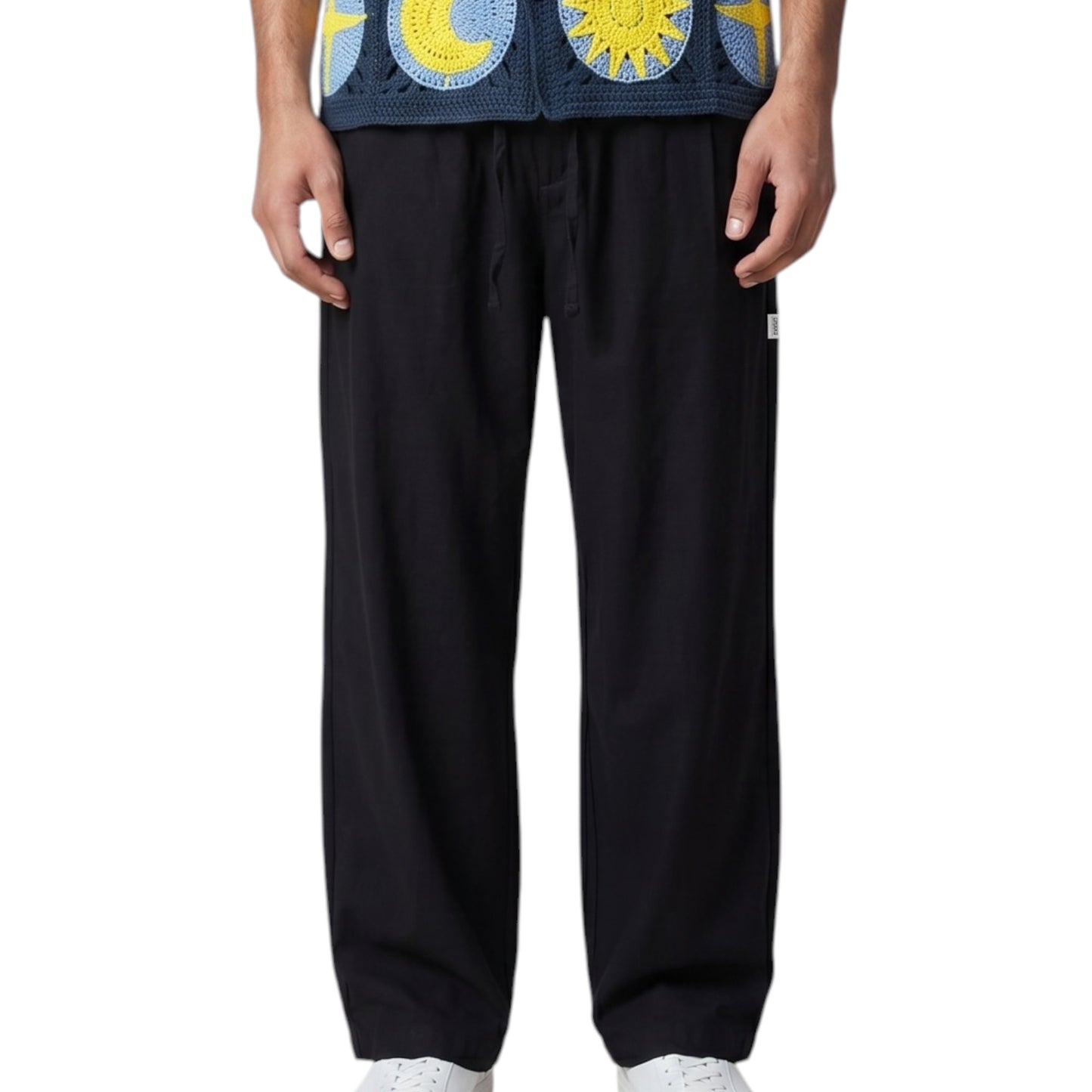 Black Wide-leg Sweatpants Summer